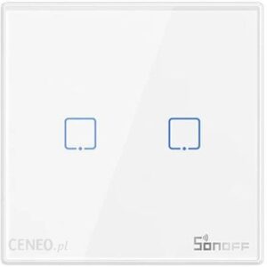 Sonoff Bezprzewodowy Włącznik Światła 433Mhz T2Eu2C-Rf (2-Kanałowy) 27614