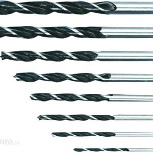 Top Tools Wiertła do metalu HSS kpl. 8szt. 3-10mm 60H708