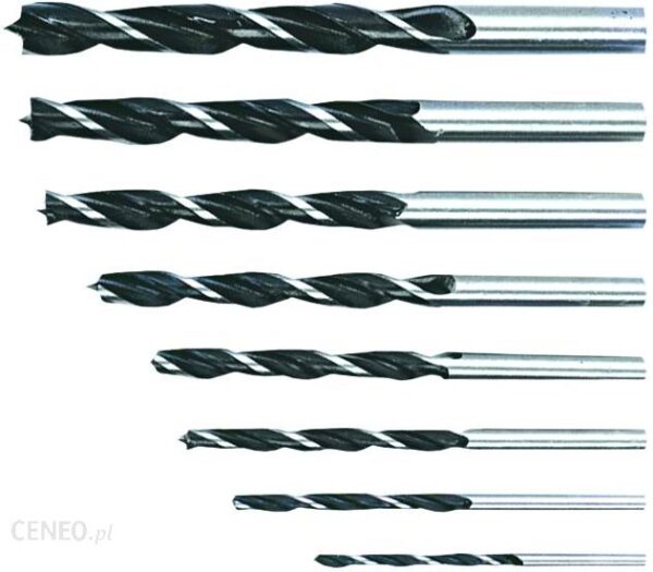 Top Tools Wiertła do metalu HSS kpl. 8szt. 3-10mm 60H708