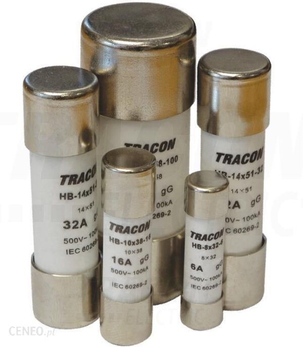 Tracon Electric Bezpiecznik Cylindryczny Hb 10x38 8A