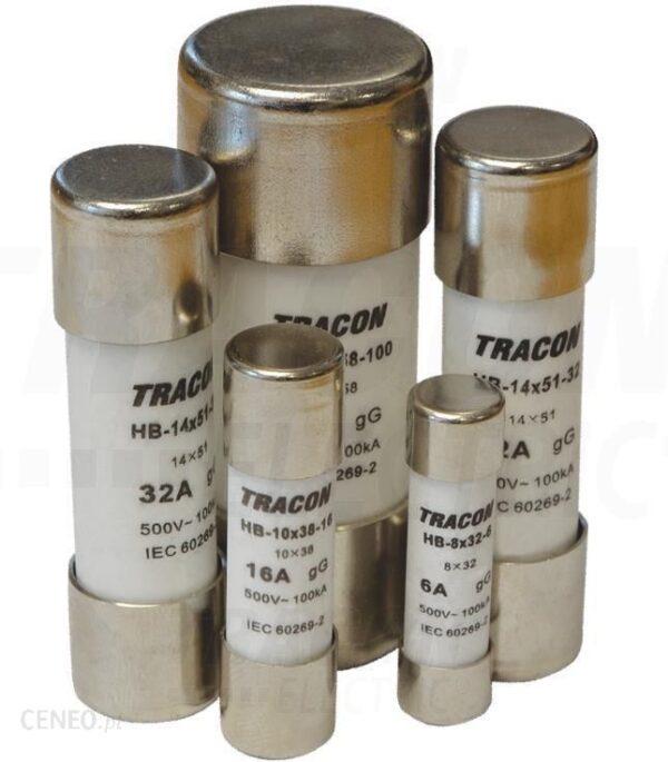 Tracon Electric Bezpiecznik Cylindryczny Hb 22x58 10A