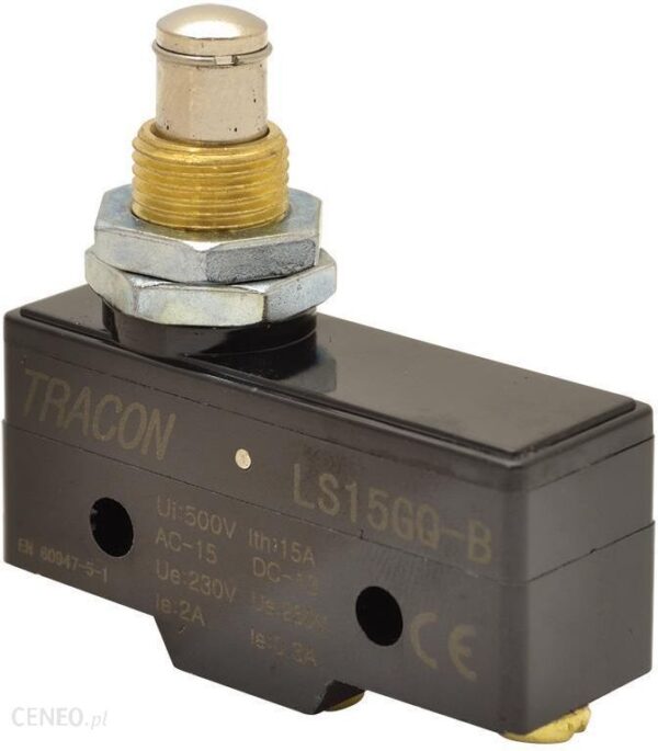 Tracon Electric Łącznik Krańcowy Z Długim Trzpieniem Ze Zderzakiem Ls15Gq-B (Ls15Gqb)