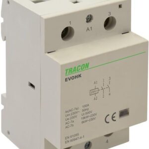 Tracon Electric Stycznik Instalacyjny 230V 100A 2×No EVOHK2100