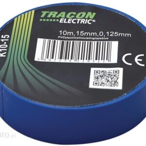 Tracon Electric Taśma Izolacyjna 10Mx15Mm Niebieska