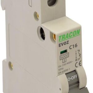 Tracon Electric Wyłącznik Nadprądowy 2A 1P C EVOZ1C2