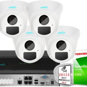 Uniarch Zestaw Monitoringu 2.1 Mpx Audio 2.8Mm 4X Kamera (ZM23267)