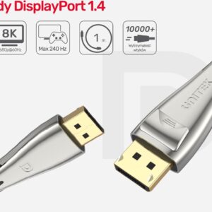 Unitek Przewód Displayport 1.4 8K 60Hz 1m C1606Bni