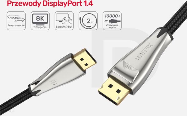 Unitek Przewód Displayport 1.4 8K 60Hz 2m C1608Bni