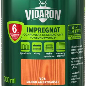 Vidaron Impregnat Ochronno-Dekoracyjny Powłokotwórczy V06 mahoń amerykański 0