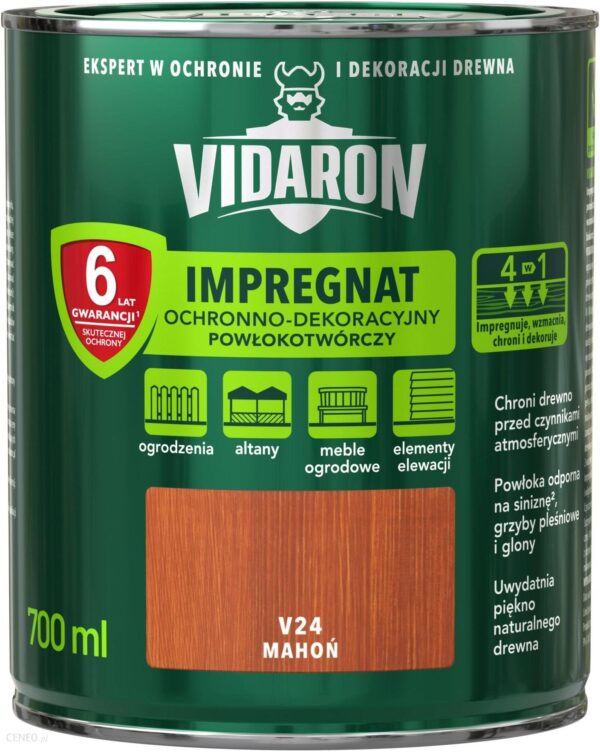 Vidaron Impregnat Ochronno Dekoracyjny Powłokotwórczy V24 Mahoń 0
