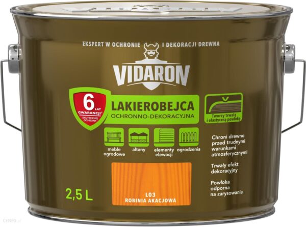 Vidaron Lakierobejca Ochronno-Dekoracyjna L03 Robinia Akacjowa 2