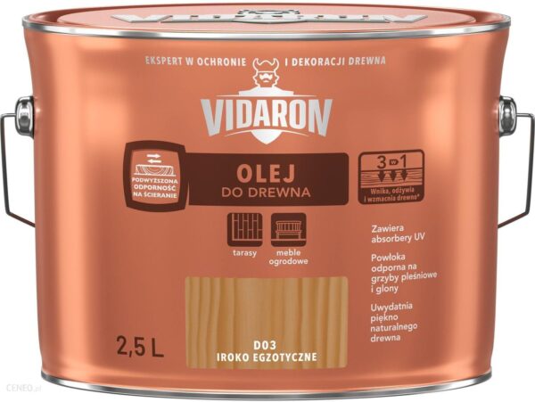 Vidaron Olej Do Drewna D03 Iroko Egzotyczne 2