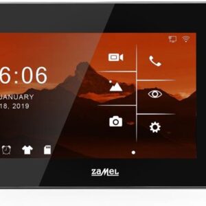 Zamel 7" Wideomonitor Ips Hd Z Dotykowym Ekranem Czarny Vp-809Bhdwifi