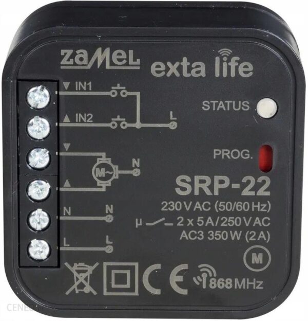 Zamel Exta Life Radiowy Sterownik Rolet Srp-22