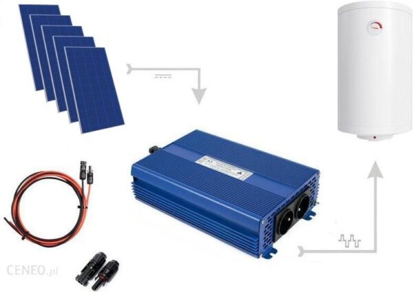 Zestaw do grzania wody w bojlerach ECO Solar Boost 2050W MPPT 5xPV Mono